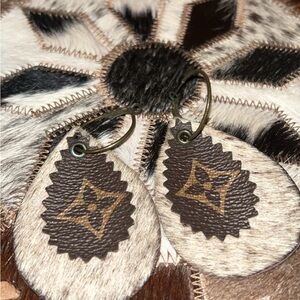 Cowhide & Leather Earrings